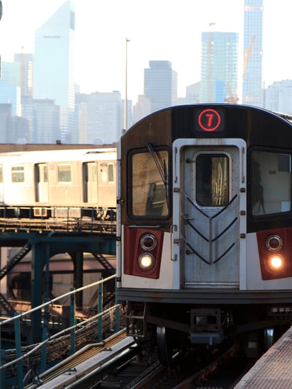Railway line through the forest